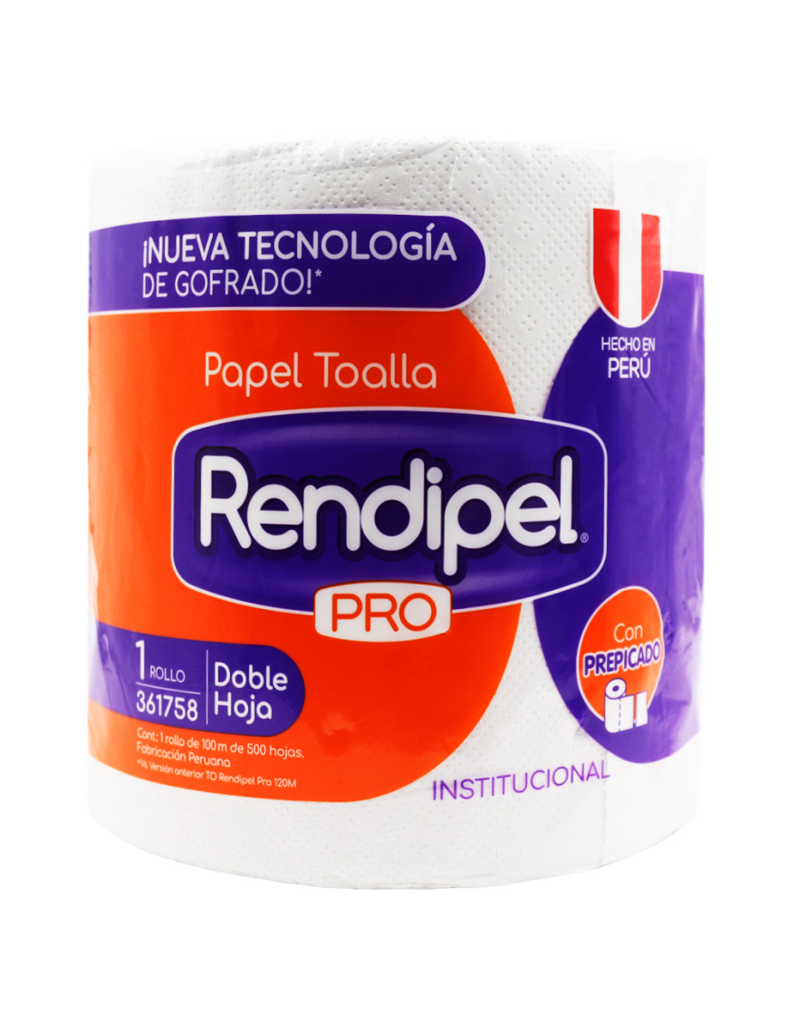 Papel Toalla PRO - 2 PLY - 6R x 100Mts