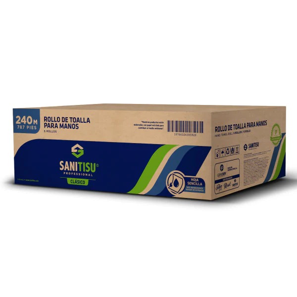 PAPEL TOALLA SANITISU /jumbo roll 6x240mts