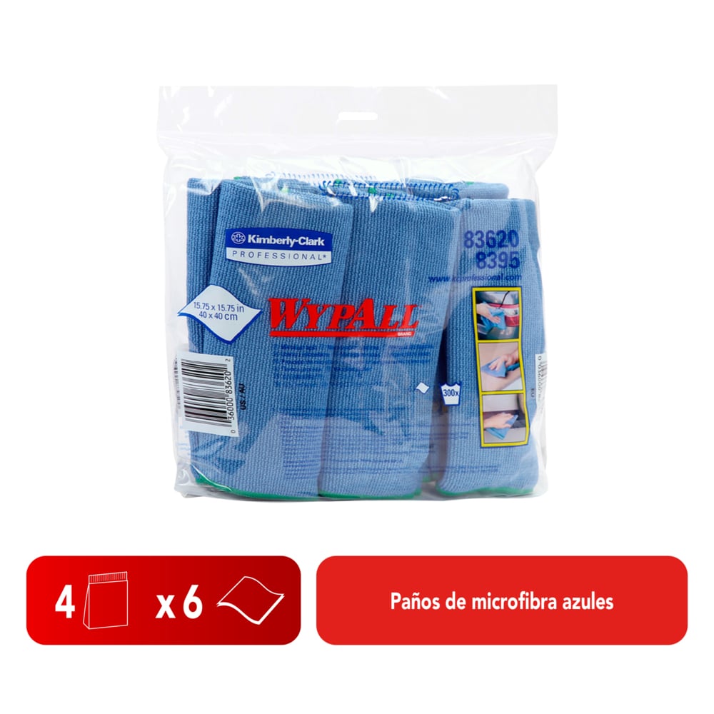 Paños de Microfibra Azul