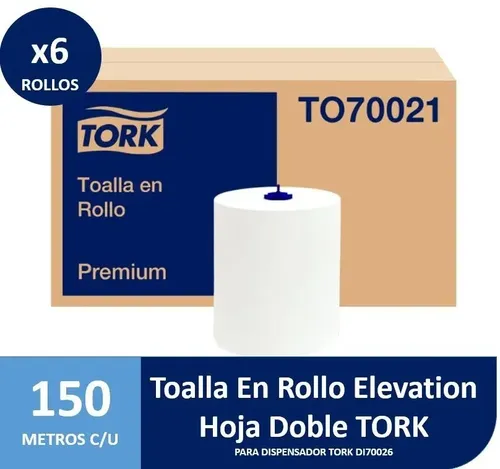 TC - TOALLA 6 ROLLOS X 150 MT