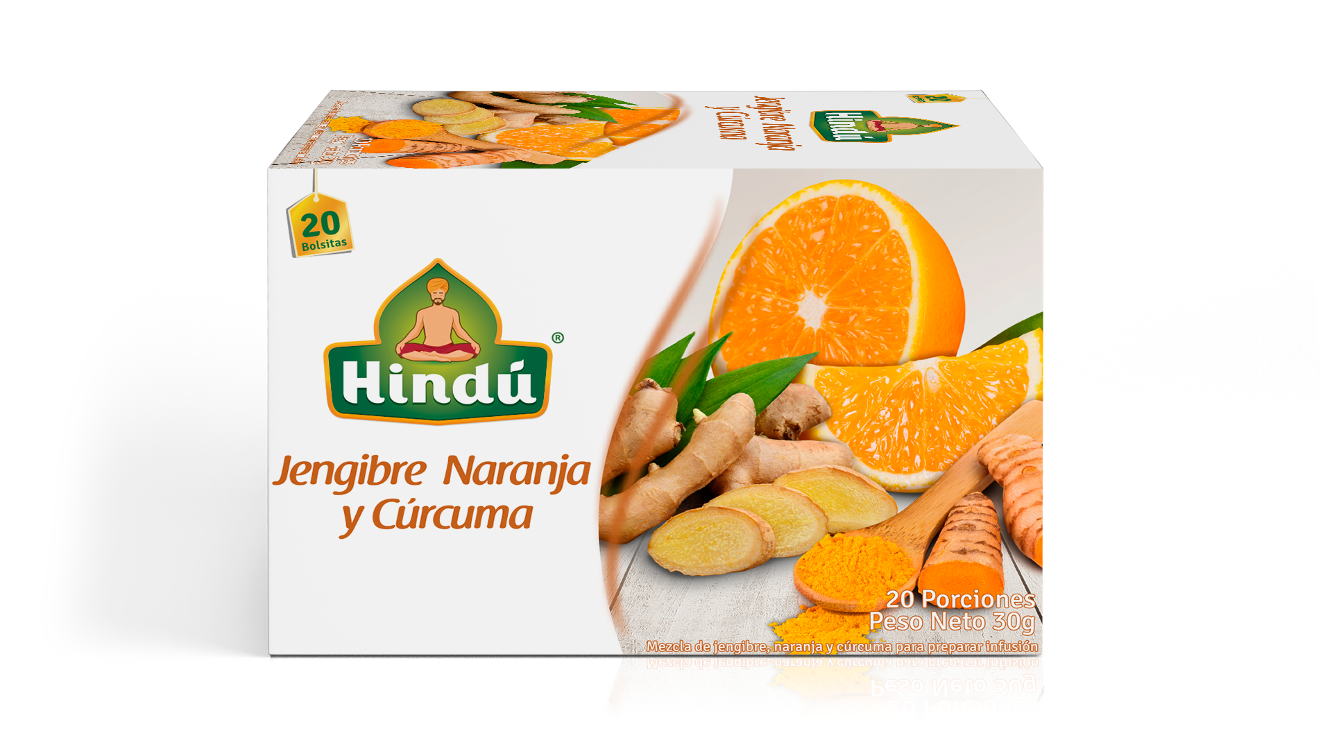 Te Jengibre, Naranja y Curcuma *