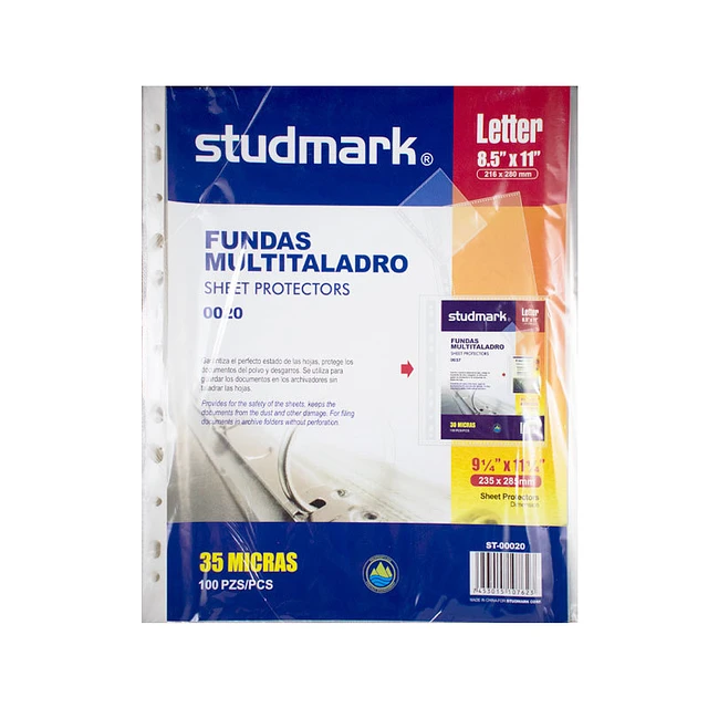 FUNDA PARA HOJAS TAMAÑO CARTA