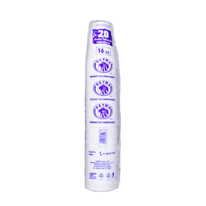 VASOS DE FOAM 16 OZ