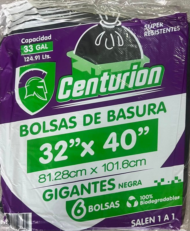 IR BOLSAS 32x40 NEGRA 33 GALONES