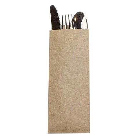 BOLSA KRAFT PARA CUBIERTO