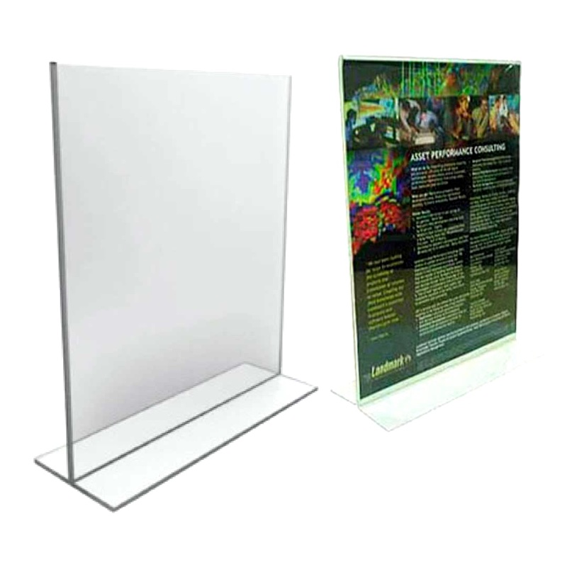 Hablador Acrilico 8/5" x 11" Vertical Transparente [P-738]